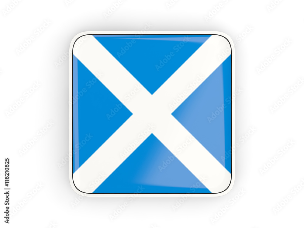 Flag of scotland, square icon Flag of scotland, square icon