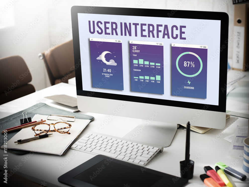 User Interface Operating System Electronic Technology Concept User Interface Operating System Electronic Technology Concept