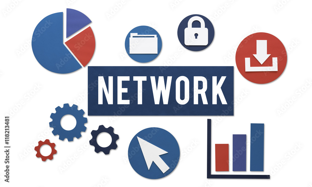 Network Networking Internet Connection Concept Network Networking Internet Connection Concept