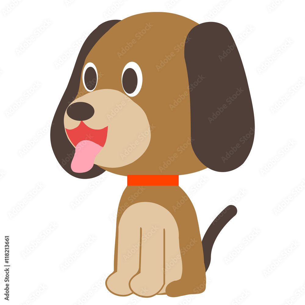 舌を出す小型犬 Stock Vector Adobe Stock 舌を出す小型犬 Stock Vector Adobe Stock