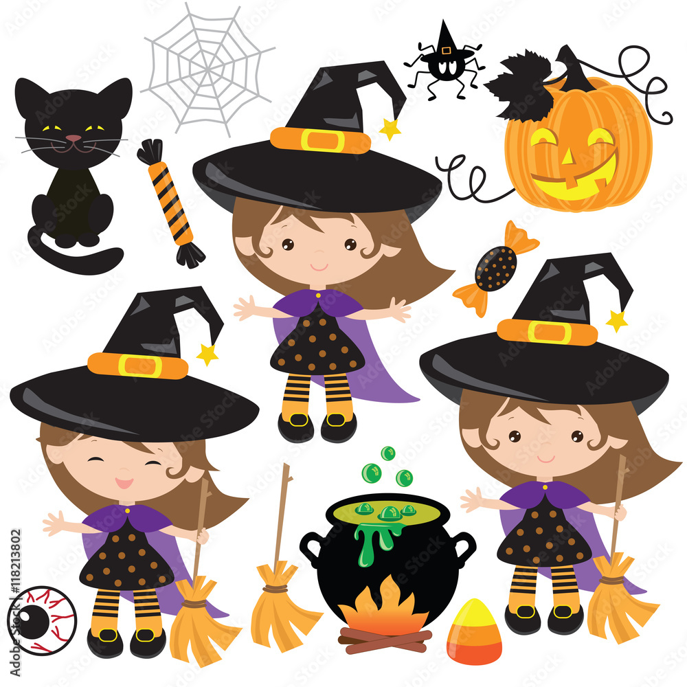 Halloween witch vector illustration Halloween witch vector illustration