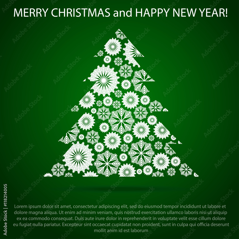 Greeting Christmas and New Year. Post card. Greeting Christmas and New Year. Post card.