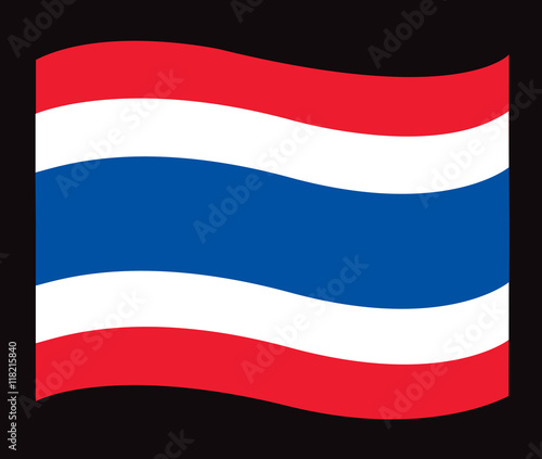 Thai flag icon , Thailand flag vector