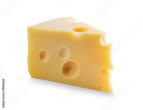 Piece of Cheese with holes
