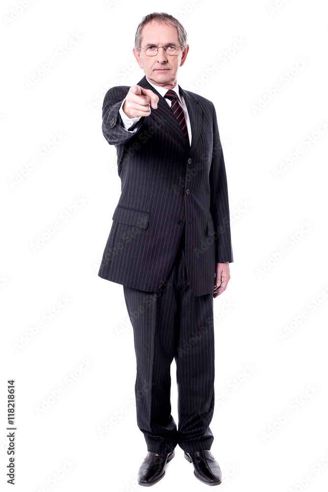 Obraz premium Business professional pointing towards camera