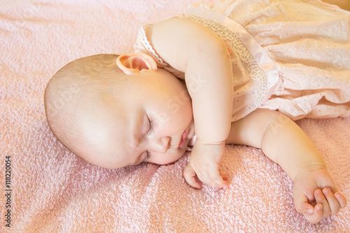 Cute baby girl sleeping