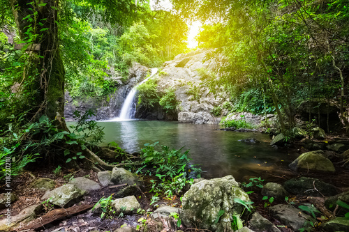 scenic at Jedkot waterfall in Thailand