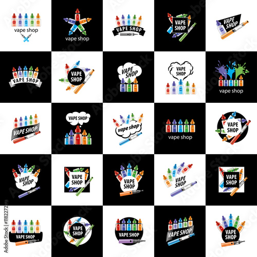vector logo for the shop of electronic cigarettes