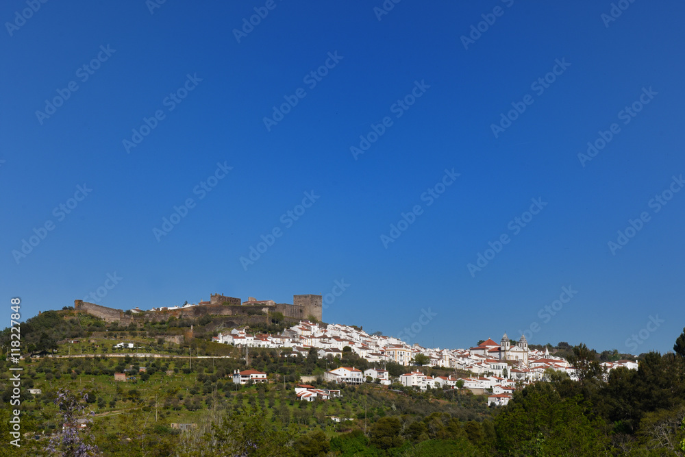 Walls of Castle of  Marvao, Alentejo region, Portugal