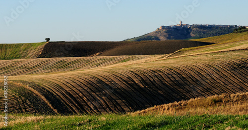 Tramonto sulle colline di Ururi, Molise, Italia