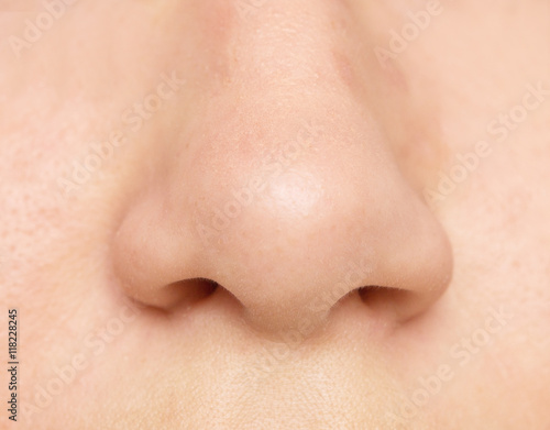 close up of nose