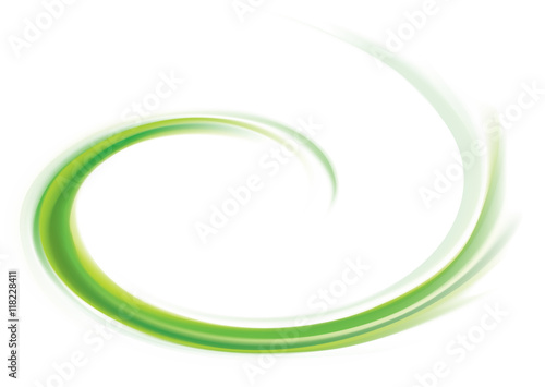 Vector swirling backdrop green color