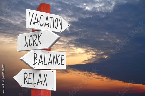 Vacation, work, balance, relax concept © PX Media