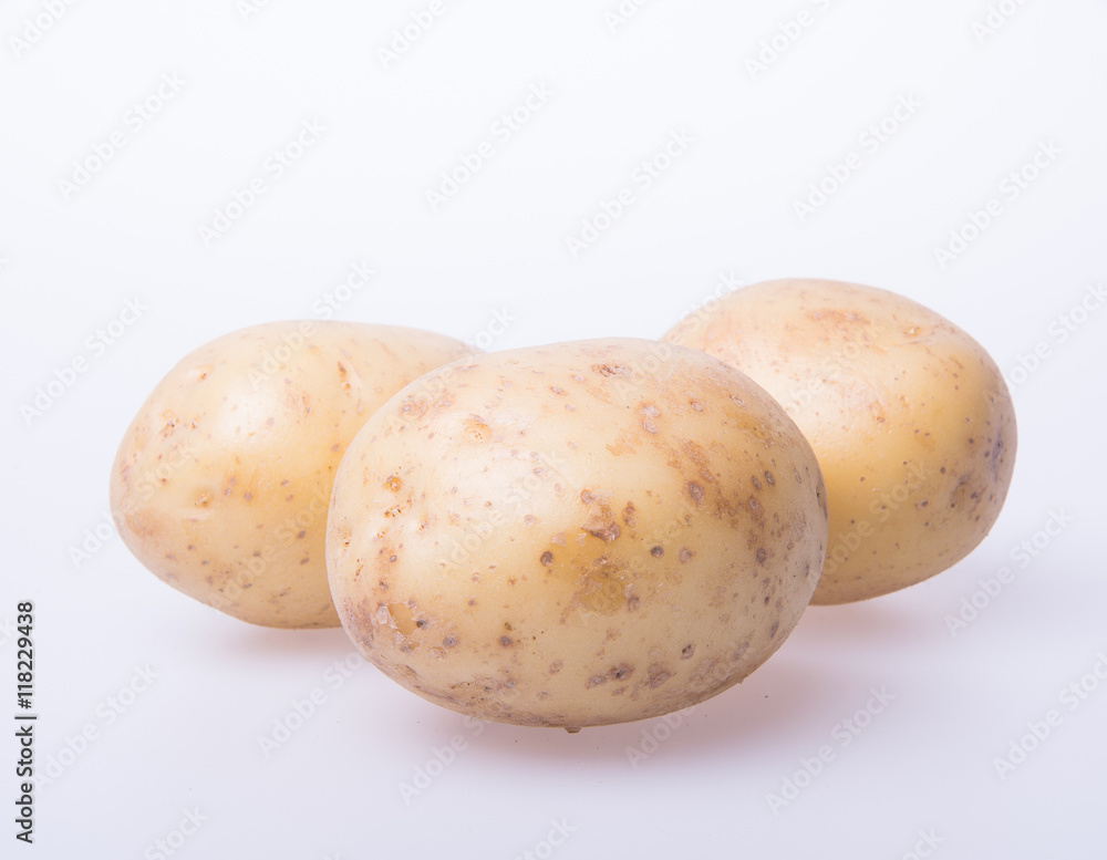 potato or organic potato on a background. potato or organic potato on a background.