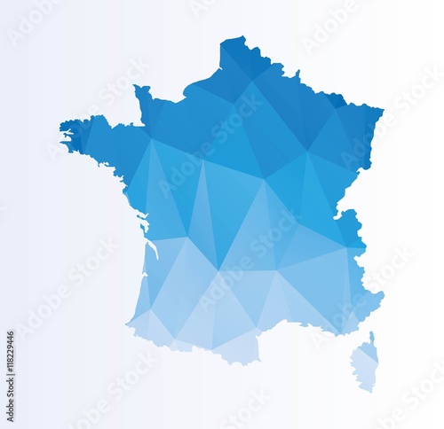 Polygonal map of France