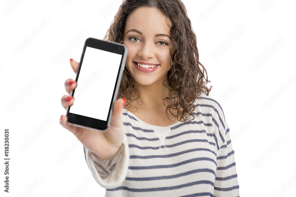 Gir with phone Gir with phone