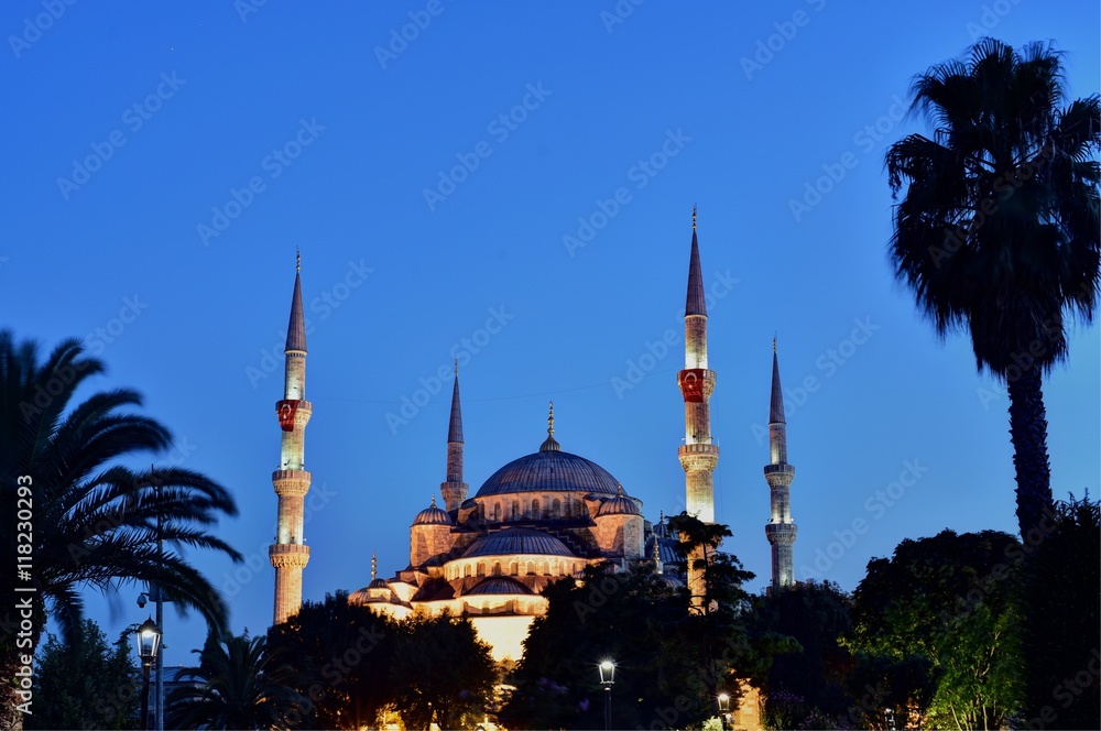 Naklejka premium Sultan Ahmet Mosque is a historic mosque located in Istanbul, Turkey