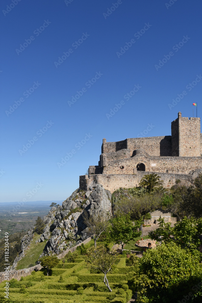 Walls of Castle of  Marvao, Alentejo region, Portugal