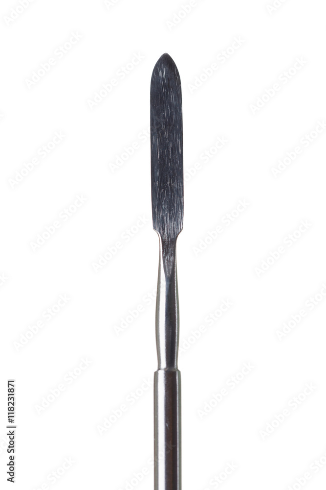 Dental spatula tools, medical equipment isolated on white Dental spatula tools, medical equipment isolated on white