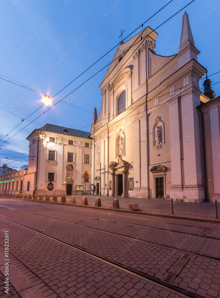 Fototapeta premium Carmelite church in Krakow, Poland