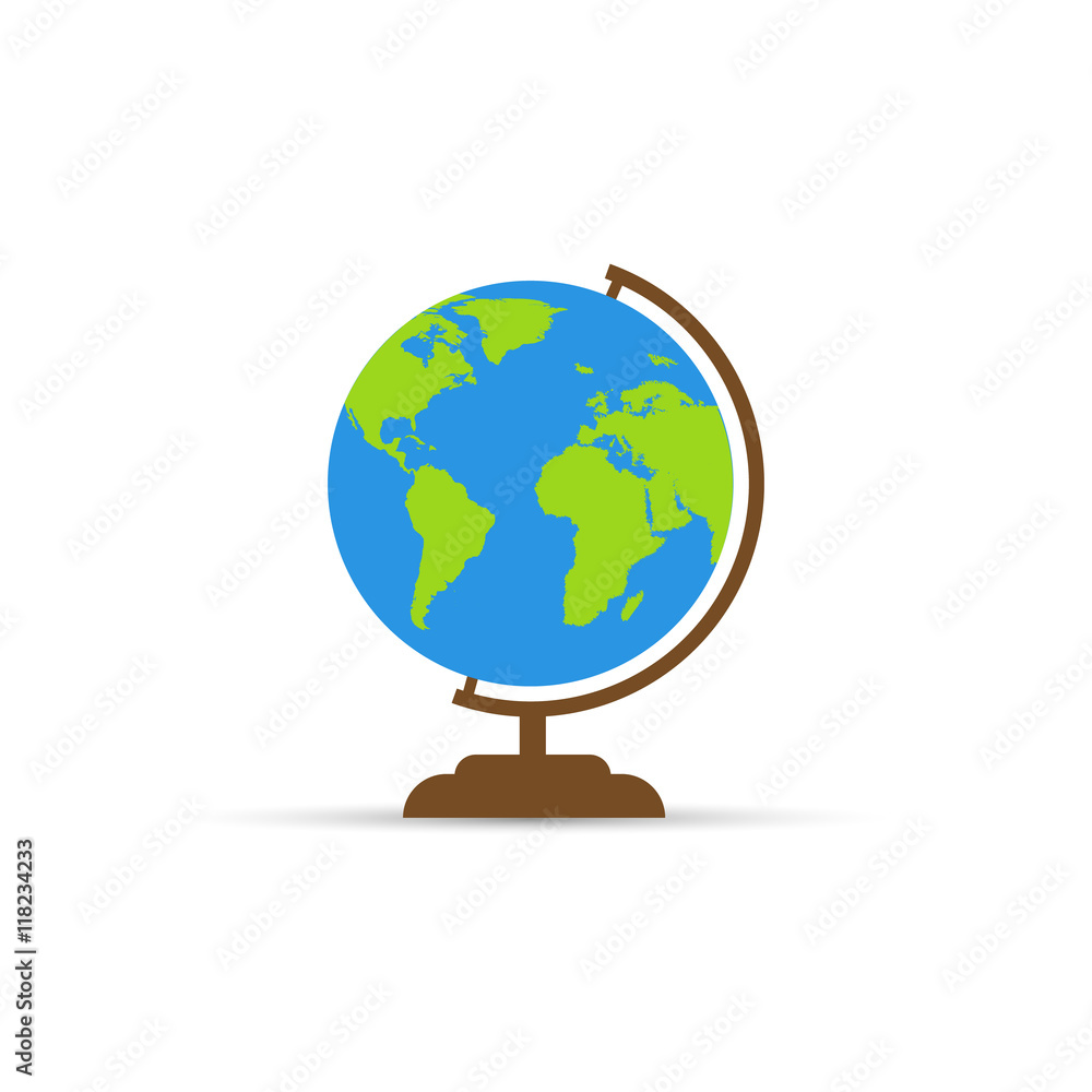 Globe flat icon