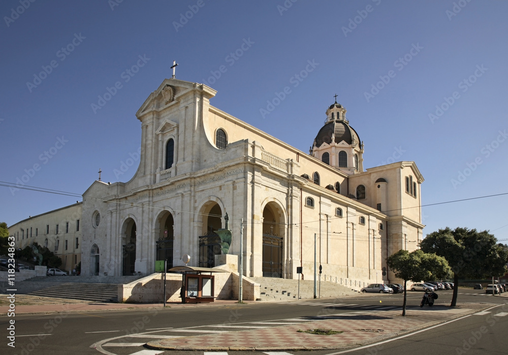 Basilica of Our Lady of Bonaria in Cagliari. Sardinia. Italy