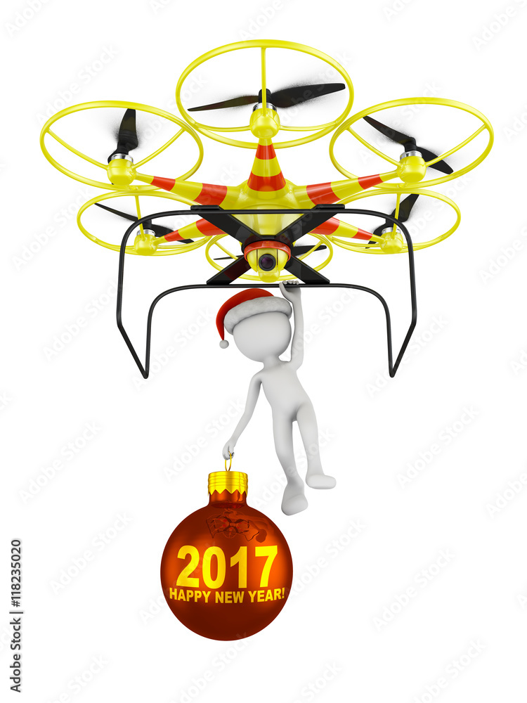 Drone and Santa with a ball 2017 Drone and Santa with a ball 2017