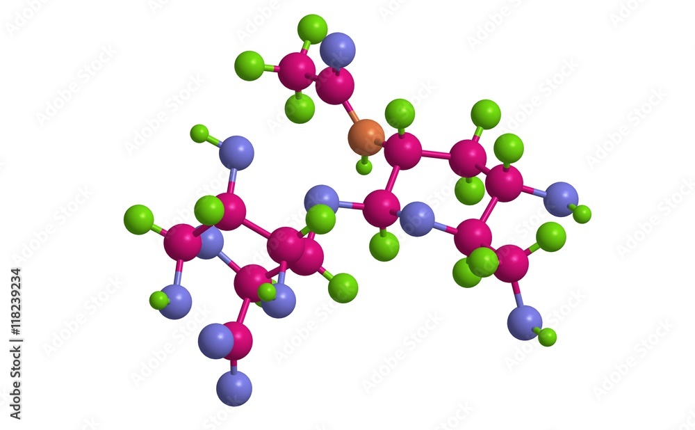 Molecular structure of Hyaluronic acid, 3D rendering Molecular structure of Hyaluronic acid, 3D rendering