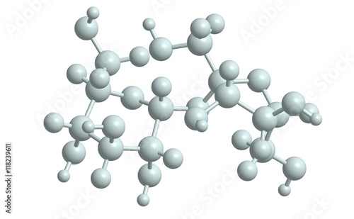 Molecular structure of sucrose (table sugar), 3D rendering