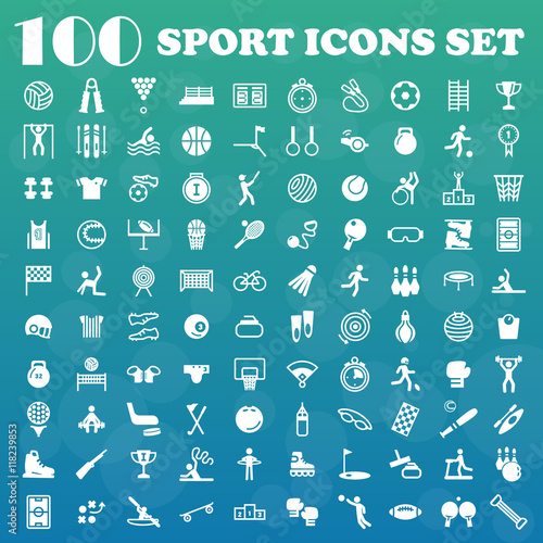 big sport icon set