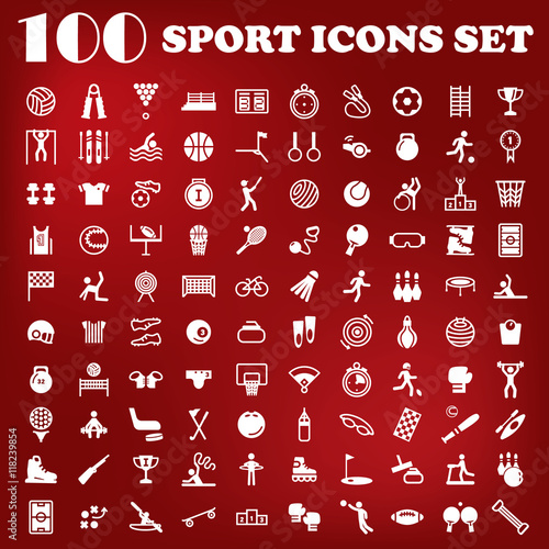 big sport icon set
