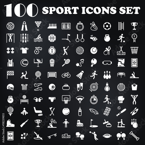 big sport icon set