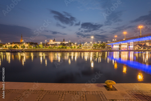 Szczecin - Nocny widok miasta