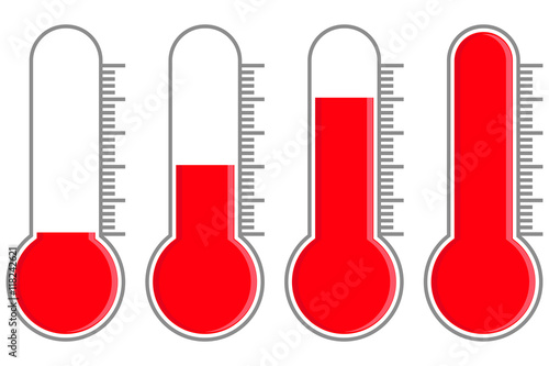 Vertical thermometer symbol