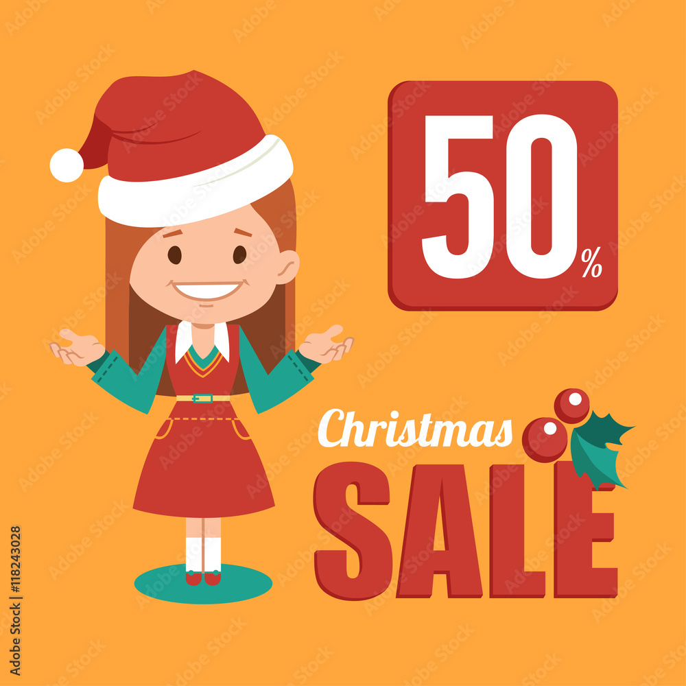 Christmas discount , sale holiday banner. Christmas discount , sale holiday banner.