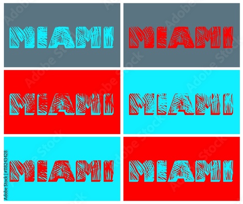 Variation with Miami print