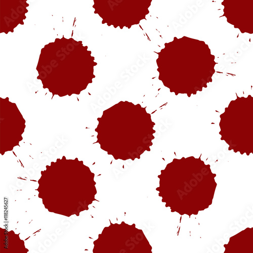 Realistic blood splatters pattern