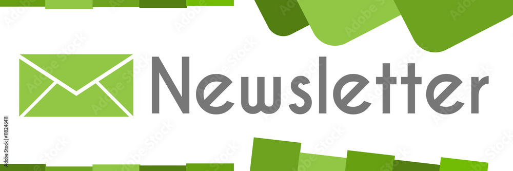Newsletter Green Abstract Shapes Newsletter Green Abstract Shapes