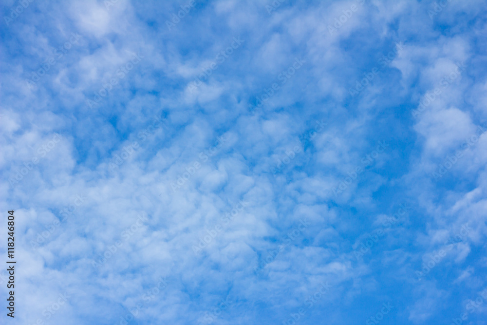 Clear blue sky with white cloud background Clear blue sky with white cloud background