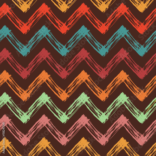 bright background with colorful zigzag lines