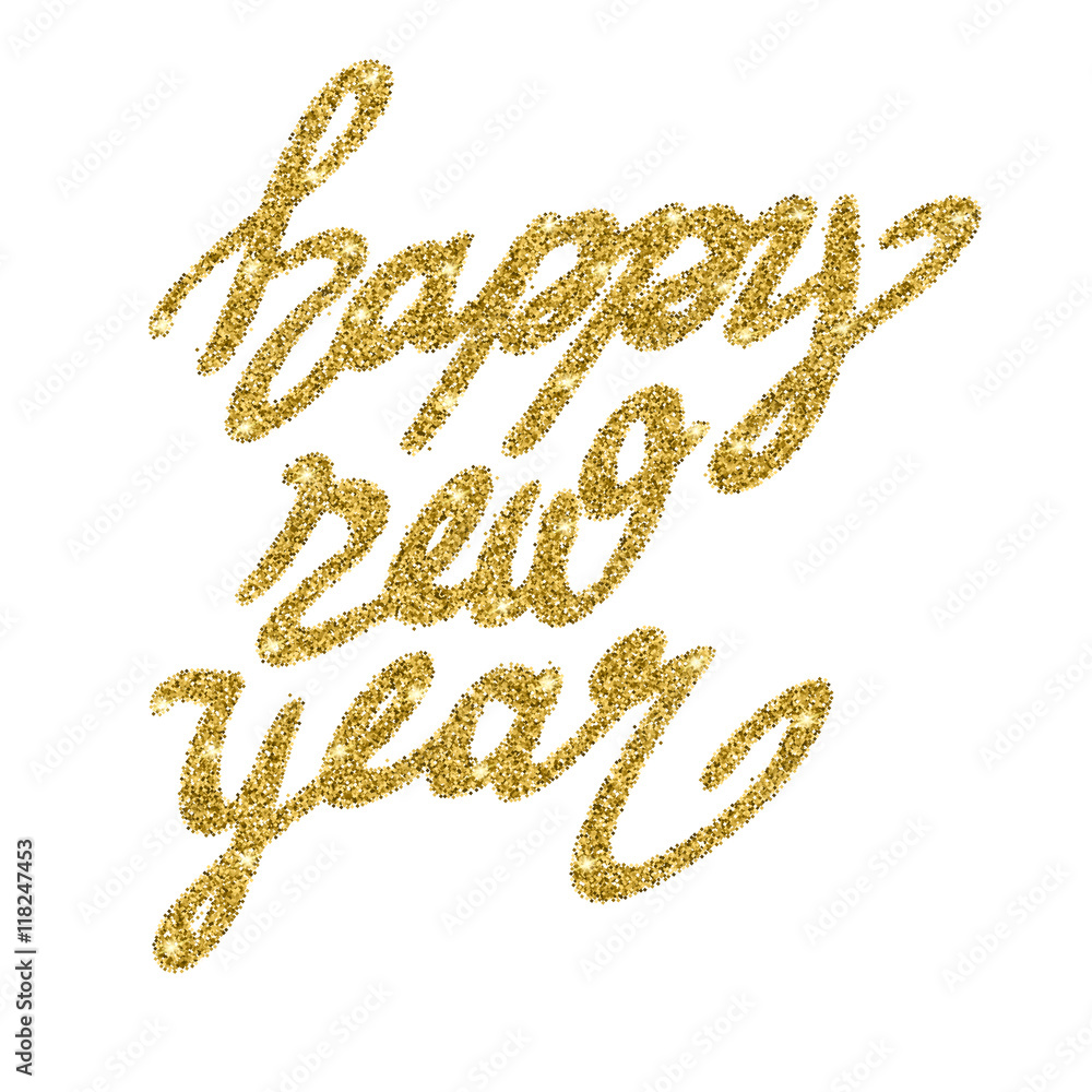 New Year lettering with stars New Year lettering with stars