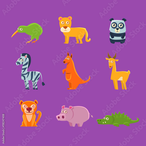 Exotic Animals Fauna Collection