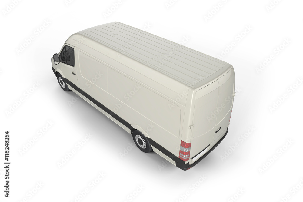 Big Delivery Van Mockup, layout for presentation Big Delivery Van Mockup, layout for presentation