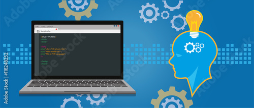 programming and coding concept