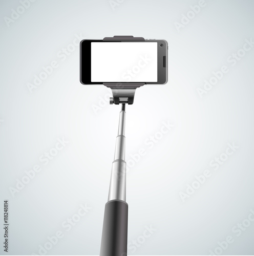 Monopod Selfie. Vector