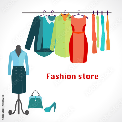 Clothing store. Boutique indoor.