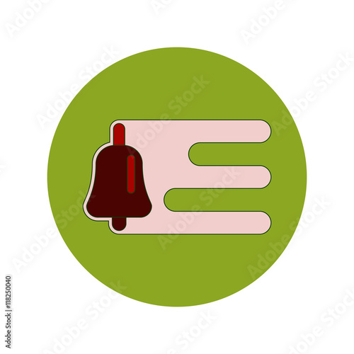 Back to School and Education Vector Flat Design bell