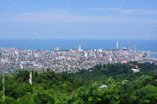 Panoramic view on Batumi city Georgia