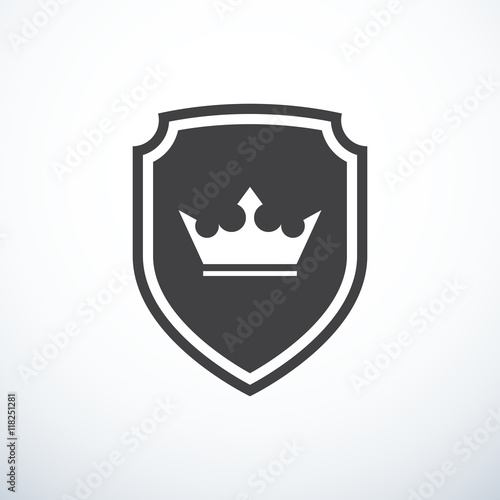 Shield with crown icon