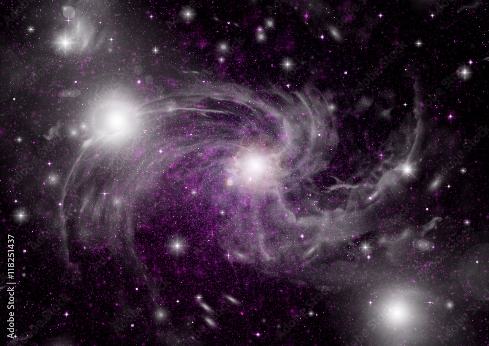 galaxy in a free space galaxy in a free space